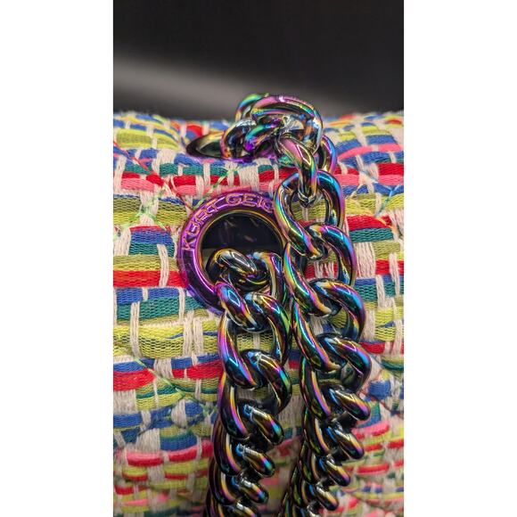 Kurt Geiger London Large Tweed Kensington Woven Purse - Picture 5 of 14